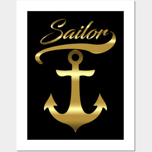 Sailor Captain Sailing Boating Gifts Posters and Art